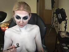 Dalmatian Puppy Slut Body-Paint Nude Timelapse