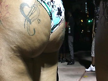 Ebony Thick Milf South Beach Strip