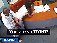 Fake Hospital - 18 Year Cougar Virgin Has Sex For 1St Time With Her Doctor