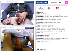 18Yo French Girl Has Cybersex With A Stranger Online And Rubs Her Pussy