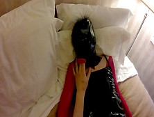 Hotwife Cinn's Rubber Mask Gets Tested With Mw's Cock