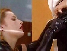 Teen Slut Dressed In Black Latex Gets Anal Fucking