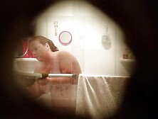 Fat Grandma Christine Krug Taking A Shower.  See Her Nude Body.  11-27-2017