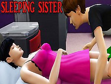 Step Brother Mounts Teeny Sister After Playing A Computer Game - Family Sex Taboo