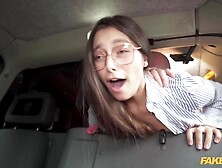 Fake Taxi Natural Italian Dressed As Schoolgirl