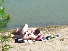 Real Teen Couple On German Beach,  Voyeur Fuck With Stranger