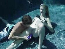 Underwater Dildo Masturbation