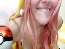 Attractive Pikachu Cosplaying Teeny Enjoys To Masturbates And Jizz