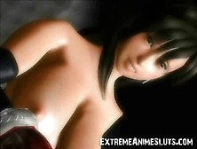 3D Babe Creampied Twice By Aliens!