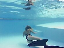 Sophie Murena Blonde Girl Masturbating In The Pool