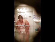 Fat Grandma Christine Krug Washing Her Pussy