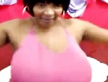 Huge Tits Ebony Cam Girl Titsjob And Blowjob