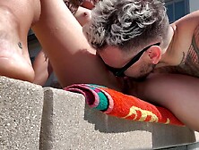 Thick Butt Consummate Body Coco Fit Bangs Sucks And Rides Wang Outside In Public Homemade Pool Movie scene