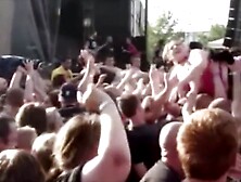 More crowdsurfing girls exposed and groped