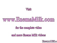 Milk Enema Squirters Enjoying Whipped Cream Clisma