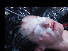 More FAKE,  I repeat Fake cum.  Big Bukkake-like Facials for those with imagination