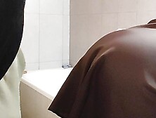 I saw my husband fucking the cleaning lady in the toilet and recording it!