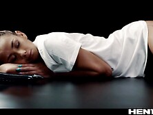 Alien with huge tentacle cocks fuck sexy treasure