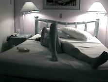 Busty brunette has 69 and cowgirl sex on the bed