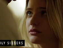 FAMILY SINNERS - Sleazy Kenna James Is Missing Her Stepdad's Stirling Rod And He Quickly Reminds Her How It Feels