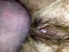 Hairy pussy being fucked - closeup. mpg
