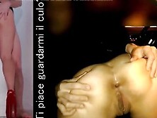 Italian student girl's beautiful ass fingered and fucked (italian ass )