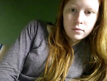 Cute Redhead In Bed. Avi