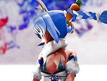 Cute Teen Dancing In Small Swimsuit