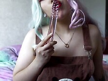 Head To Caramel Glass Penis Furiyssh