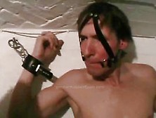 Sissy male and his domina in spanking game