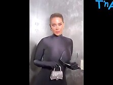 Wanda Nara Sexy Scene in Wanda Nara Sexy Black Catsuit Photoshoot For Social Media