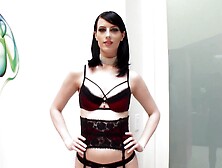 A slut receives a hard dick up her ass and a cock in her mouth