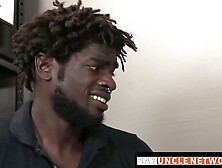 SayUncleNetwork. com - Inked jock's shoplifting ends with a hardcore BBC bareback dril