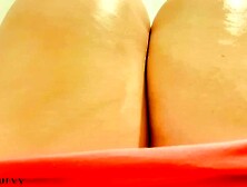 Short Skirt, Legs, Feet, Toes, and Lotion!