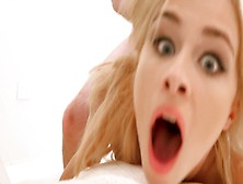 Sweet blonde is getting fucked really hard by her boyfriend