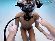 Blonde hungarian teen showing tight pussy