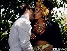 African Babe Julie Kay Takes White Dick in Her Ebony Behind