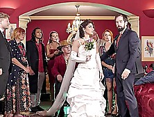 Hot bride Lola Danger riding cock in doggy style