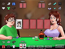 Summertime Saga ep 114 - Neighbor bet everything and got naked at Strip Poker