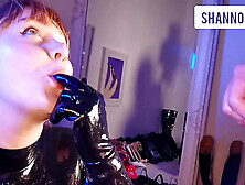 DIRTY TALKING LATEX SLUT BEGS FOR CUM - Shannon Huxley
