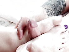 His Favorite Way To Fuck My Feet - Footsie Footjob Sex Tape