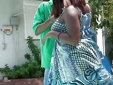 Big Chunky and Pretty Hottie with Massive Tits and Nipples Gets Fucked Outdoors Doggy Style