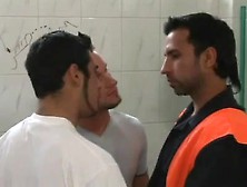 Homo Boy-Friends Fucking In Public Restroom