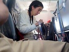 Public Shlong Flashing in Airplane - Hotty Brought Me To Cum In two Minutes