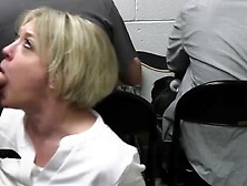 Stepson's Hot Mom Gets Fucked By Security Officer After Son lost From Her