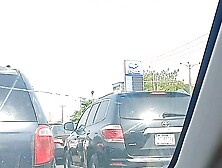 Thick Thighs Milf Masturbating and Squirting In Lagos Traffic - Mara Exotic