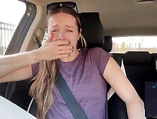 Amoral vixen has fun with sex toy in her panties