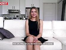 LETSDOEIT - Sexy French Chick Nailed Hardcore at Casting