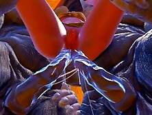 Фурри монстры отымели мою жену, двойной анал и двойное проникновение