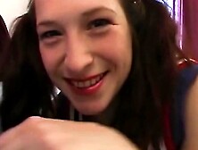 After Letting Him Pound Her Tight Twat And Booty The Lustful Blonde Swallows His Big Seed